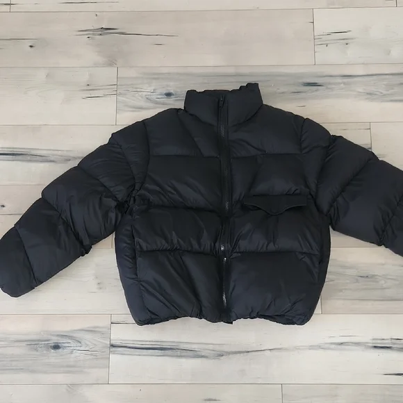 Zara Black Quilted Jacket - Picture 2 of 10